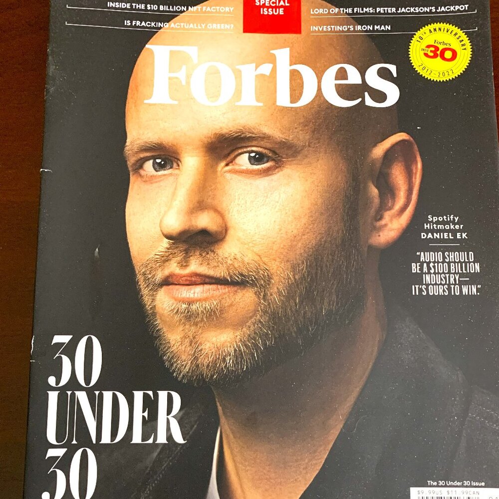 Forbes Magazine December 2021-January 2022 - Daniel Ek